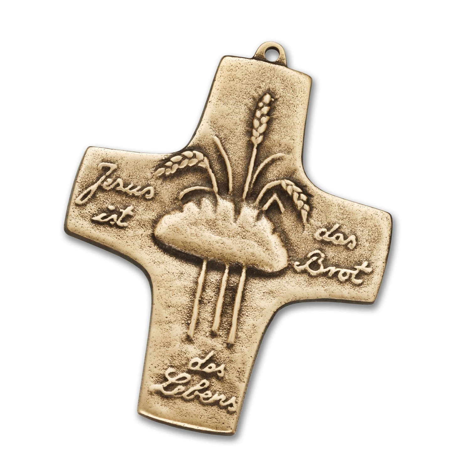 Kirchenbedarf Friedrich | Bronzekreuz "Jesus ist das Brot des Lebens