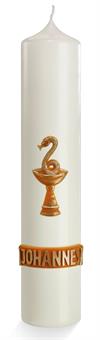 Apostelkerzen 300/70 mm 300/70 mm | Elfenbein | Ocker/Gold