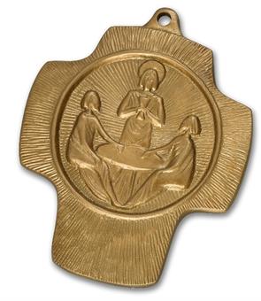 bronze cross 
"Emmaus Disciples" 