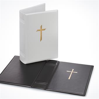 Cover for "Gotteslob" "Praising of the Lord"
black, plastic, wadded 