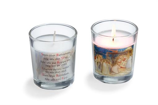 "Stern über Bethlehem" Kerze im  Glas 
