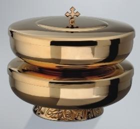 Ciborium, stackable, 2 bowls 