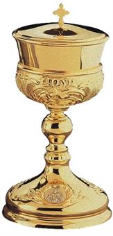 Ziborium, barock, vergoldet 