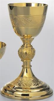 Chalice, gold-plated 