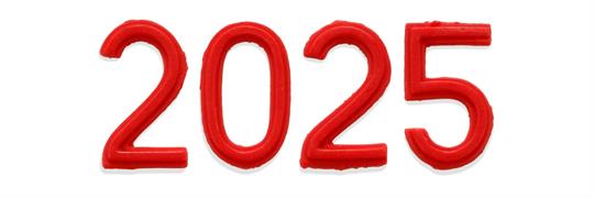 Jahreszahlen für Osterkerze "2025" ca. 3,5  cm 