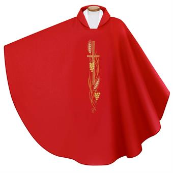 Chasuble made of wool mixed fabric
red 