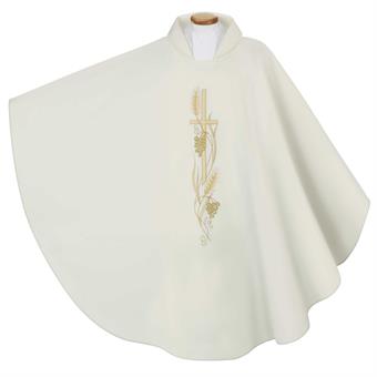 Chasuble made of wool mixed fabric
white 