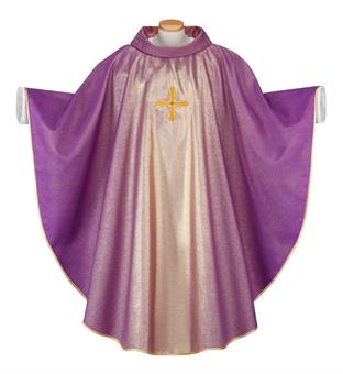 Chasuble with inner stole, violet 