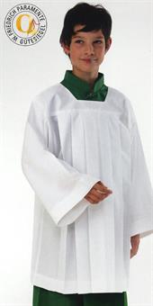 Ministranten-Chorhemd, Cottonova mit gelegten Falten 100 cm