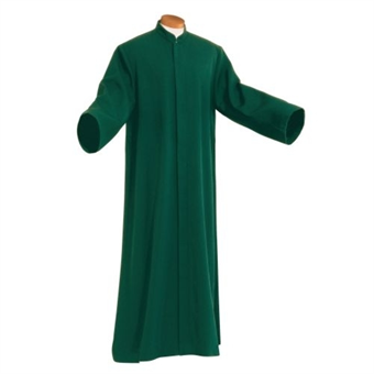 Altar server cassock with sleeves, green 