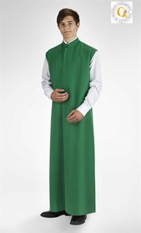 Ministrantentalar ohne Arm, grün, Polyester 160 cm